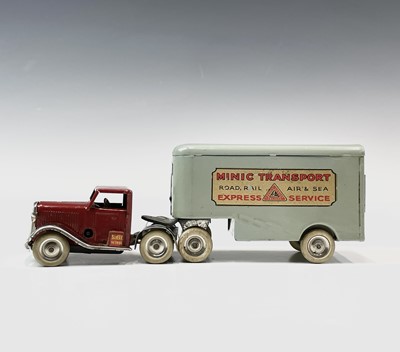 Lot 602 - Minic Mechanical Horse and Pantechnicon Boxed....