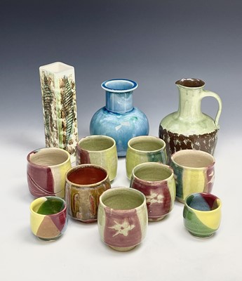 Lot 1133 - A collection of Alan Brough studio pottery...