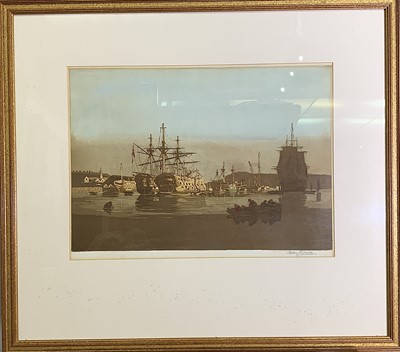 Lot 1494 - Geoffrey Sneyd GARNIER (1889-1971) HMS Revenge...