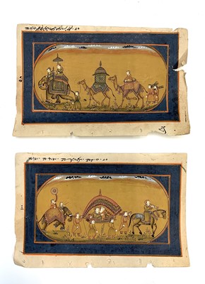 Lot 451 - Two 19th century Indo-Persian gouache...