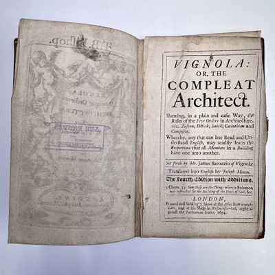 Lot 96 - 'Vignola: Or, The Compleat Architect,' by...