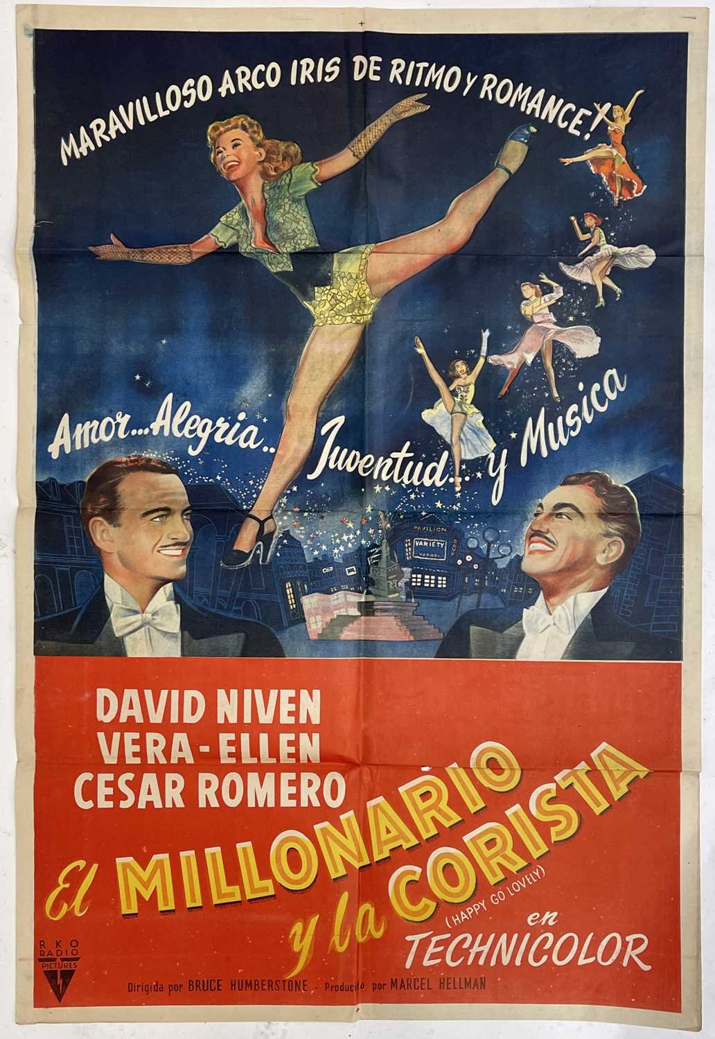 Lot 1504 - A 1951 movie poster, Spanish issue, for the...