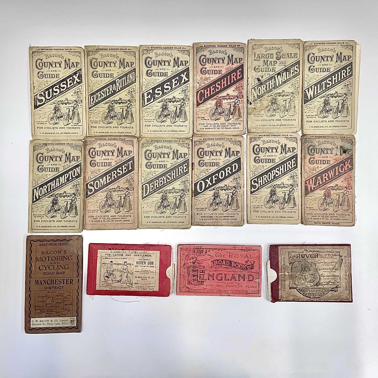 Lot 103 - 'Bacon's Cycling Road-Map of England,' sheets...