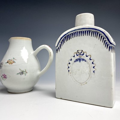 Lot 84 - Three Chinese porcelain tea caddies, 18th...