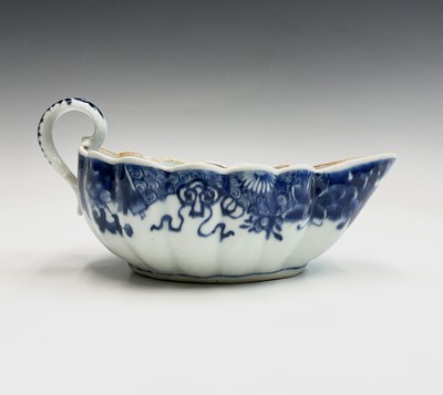Lot 13 - A Chinese Export porcelain sauce boat, 18th...