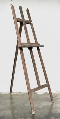 Lot 802 - A deal studio easel by Lanhams, St Ives and...