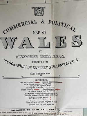Lot 205 - MAPS. 'Commercial & Political Map of Wales,'...