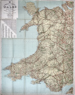 Lot 205 - MAPS. 'Commercial & Political Map of Wales,'...
