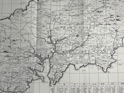 Lot 206 - MAPS. 'Map of Cornwall 1699 by Joel Gascoyne,'...