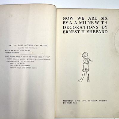 Lot 196 - A. A. MILNE. 'Now We Are Six,' first edition,...