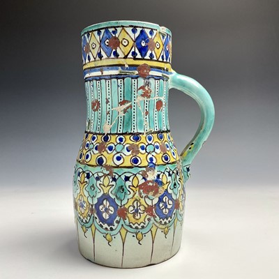 Lot 1002 - A Moroccan pottery jug, 19th century,...