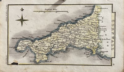 Lot 222 - MAPS. Seven maps depicting Cornwall, one of...