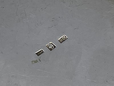 Lot 249 - A German 800 silver engine turned and...