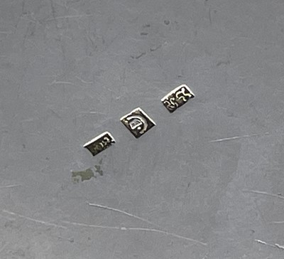 Lot 249 - A German 800 silver engine turned and...