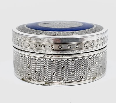 Lot 249 - A German 800 silver engine turned and...