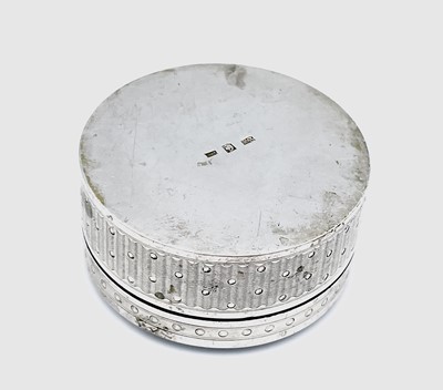 Lot 249 - A German 800 silver engine turned and...