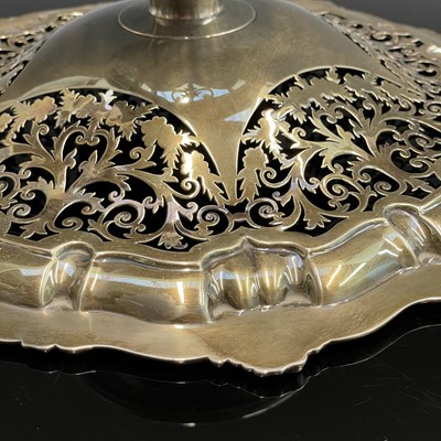 Lot 1 - A good Victorian silver pedestal dish, with...