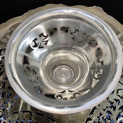 Lot 1 - A good Victorian silver pedestal dish, with...
