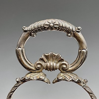 Lot 2 - A George III silver five section swing handled...