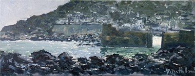 Lot 286 - Russ HOLLAND Mousehole harbour Oil on canvas...