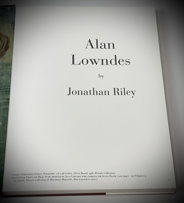 Lot 33 - 'Alan Lowndes,' by Jonathan Riley, unclipped...