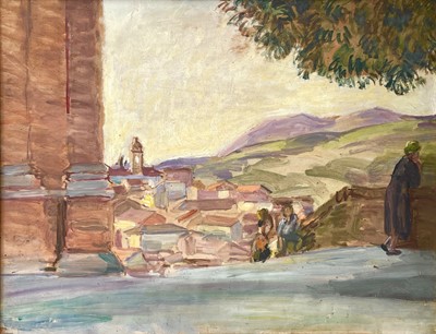 Lot 563 - Duncan GRANT (1885-1978) Provencal Village Oil...