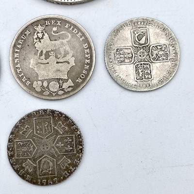 Lot 19 - Great Britain Georgian Silver Coinage (x8). A...