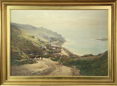 Lot 58 - John FARQUHARSON (1865-1931) Sennen Cove...