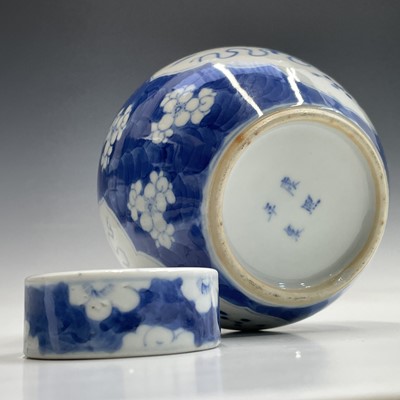 Lot 31 - A Chinese blue and white ginger jar and cover,...