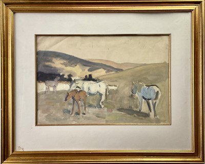 Lot 296 - Alethea GARSTIN (1894-1978) Horses in a...