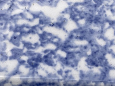 Lot 883 - A spongeware decorated razor box, together...