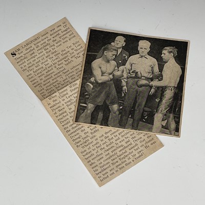 Lot 186 - An American Jimmy Wilde postcard circa 1921...