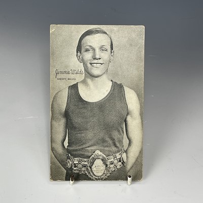 Lot 186 - An American Jimmy Wilde postcard circa 1921...