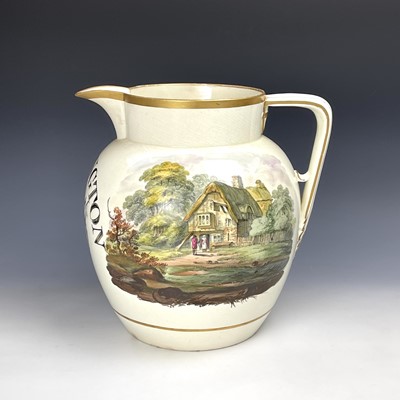 Lot 831 - An exceptionally large creamware presentation...