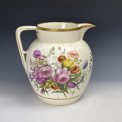 Lot 831 - An exceptionally large creamware presentation...