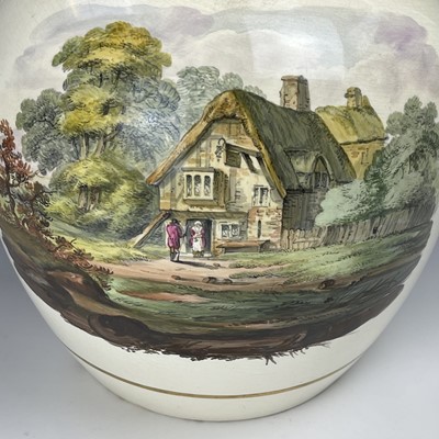 Lot 831 - An exceptionally large creamware presentation...