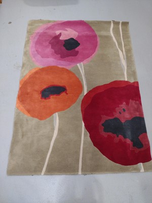 Lot 14 - A Sanderson Poppies wool rug, 170cm x 240cm.