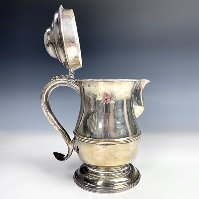 Lot 164 - A Georgian silver plate on copper baluster...