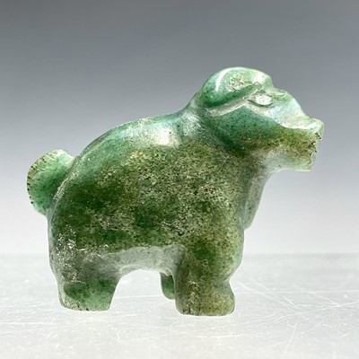 Lot 121 - A Chinese model of a jadeite buffalo, height...