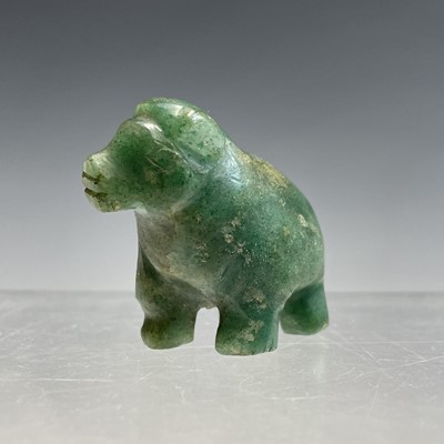 Lot 121 - A Chinese model of a jadeite buffalo, height...