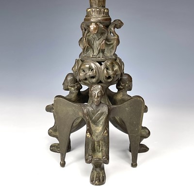 Lot 36 - A pair of late 19th century bronze...