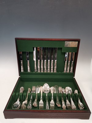 Lot 23 - A George Butler fifty six piece canteen of...