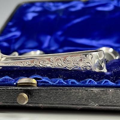 Lot 37 - A Victorian cased set of six silver teaspoons...