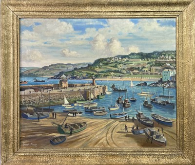 Lot 233 - Bernard NINNES (1899-1971) St Ives Harbour Oil...