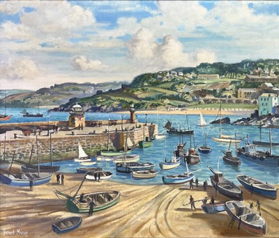 Lot 233 - Bernard NINNES (1899-1971) St Ives Harbour Oil...