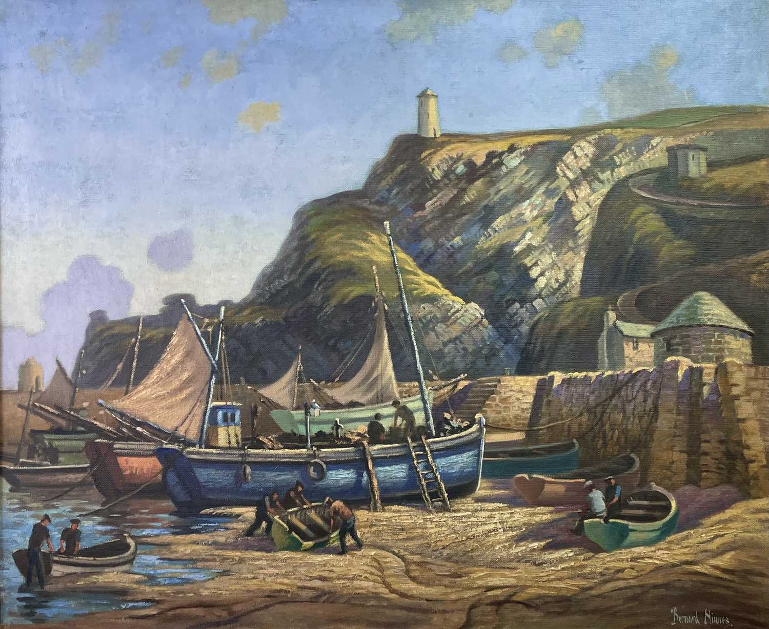 Lot 325 - Bernard NINNES (1899-1971) Portreath Oil on...