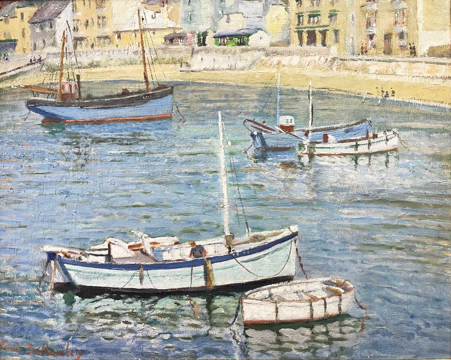 Lot 5 - Frederic BOTTOMLEY (1883-1960) The Mooring-St...