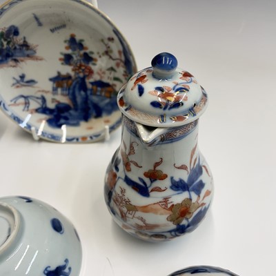 Lot 116 - A Chinese Imari porcelain cream jug and cover,...