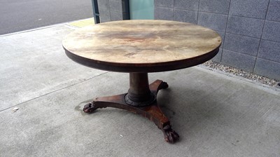 Lot 19 - Antique 19th Century Pedestal Dining Table...