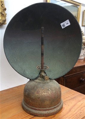 Lot 14 - A brass Tilley lamp, with plaque inscribed...